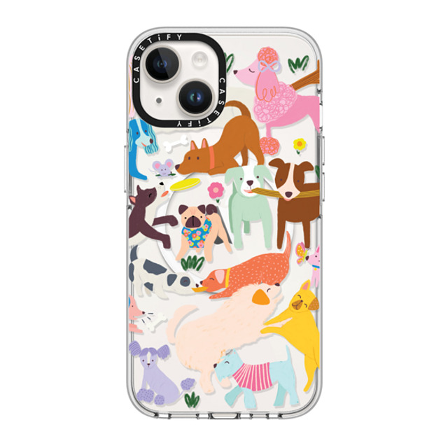 Black Lamb Studio x CASETiFY iPhone 14 ケース クリア クリア ケース MagSafe対応 DOG PARK