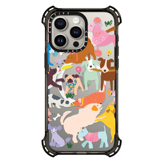 Black Lamb Studio x CASETiFY iPhone 15 Pro Max Case Black バウンスケース DOG PARK Black Lamb Studio x CASETiFY iPhone 15 Pro Max Case Black バウンスケース DOG PARK