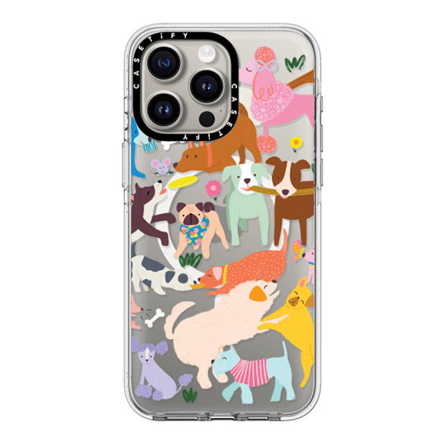 Black Lamb Studio x CASETiFY iPhone 15 Pro Max ケース クリア クリア ケース MagSafe対応 DOG PARK