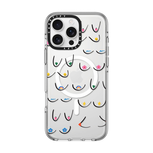 Black Lamb Studio x CASETiFY iPhone 16 Pro Max Case Sticker,Cartoon クリア クリア ケース MagSafe対応 Booby Icons Back to School Black Lamb Studio x CASETiFY iPhone 16 Pro Max Case Sticker,Cartoon クリア クリア ケース MagSafe対応 Booby Icons Back to School