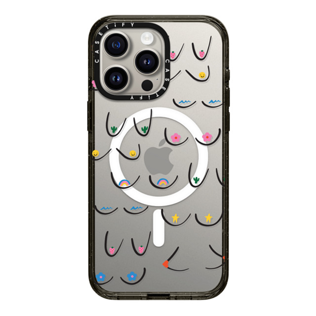 Black Lamb Studio x CASETiFY iPhone 15 Pro Max Case Sticker,Cartoon Black Impact Case MagSafe Compatible Booby Icons Back to School Black Lamb Studio x CASETiFY iPhone 15 Pro Max Case Sticker,Cartoon Black Impact Case MagSafe Compatible Booby Icons Back to School