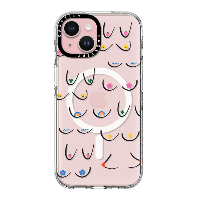 Black Lamb Studio x CASETiFY iPhone 15 Case Sticker,Cartoon クリア クリア ケース MagSafe対応 Booby Icons Back to School Black Lamb Studio x CASETiFY iPhone 15 Case Sticker,Cartoon クリア クリア ケース MagSafe対応 Booby Icons Back to School