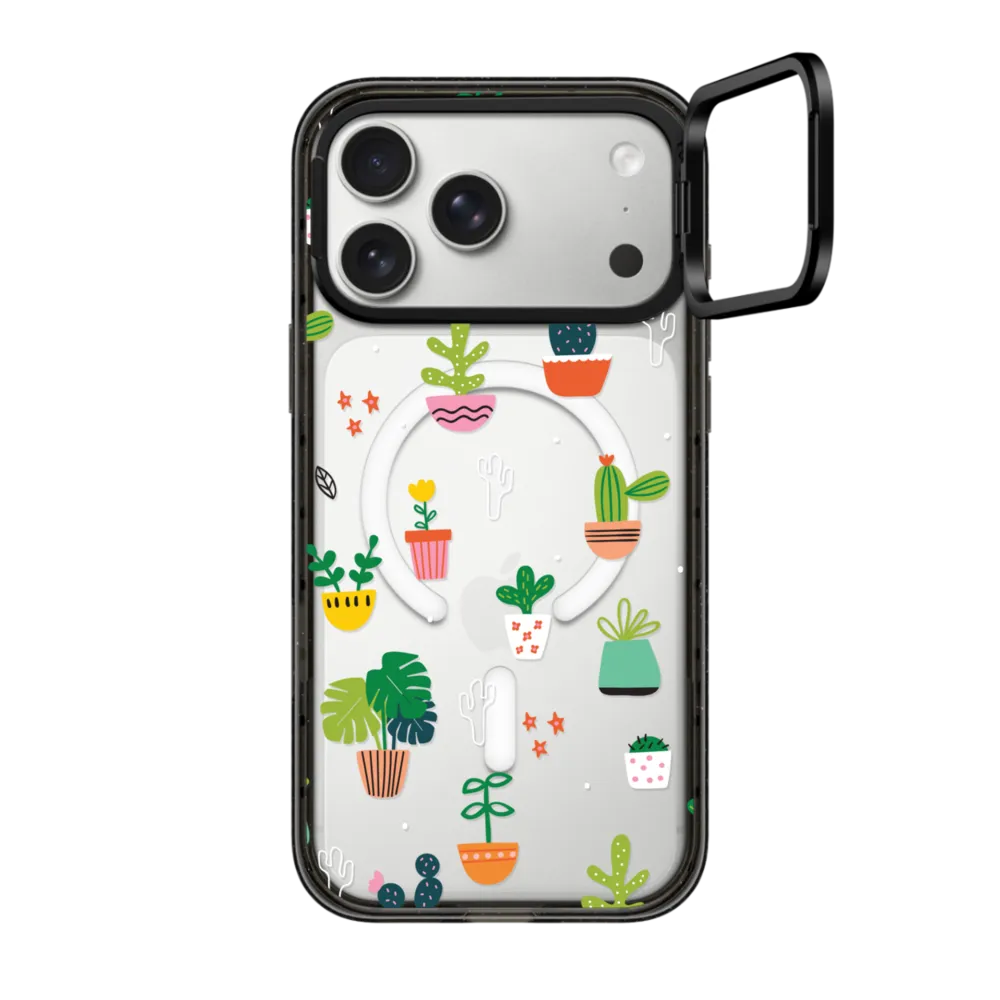 Funda Impact Ring Stand iPhone 17 Pro Max Case Compatible con MagSafe - CUTE CACTUS