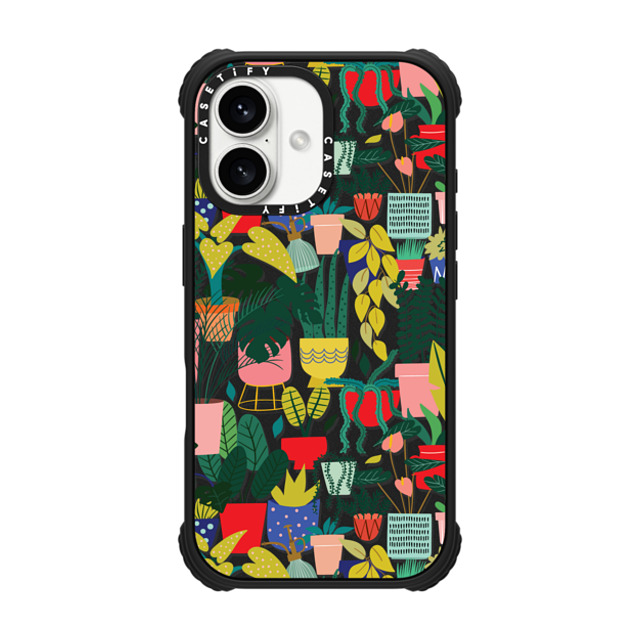 Black Lamb Studio x CASETiFY iPhone 16 Case Matte Black ウルトラ インパクトケース MagSafe 対応 Crazy Plant Lady Black Lamb Studio x CASETiFY iPhone 16 Case Matte Black ウルトラ インパクトケース MagSafe 対応 Crazy Plant Lady