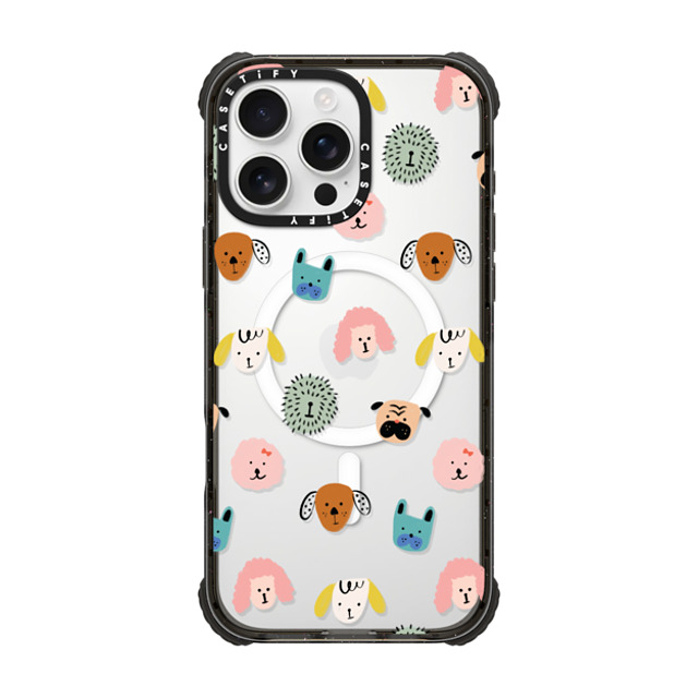 Black Lamb Studio x CASETiFY iPhone 16 Pro Max Case Dog,Cartoon Black ウルトラ インパクトケース MagSafe 対応 Dog Faces Mother's Day Black Lamb Studio x CASETiFY iPhone 16 Pro Max Case Dog,Cartoon Black ウルトラ インパクトケース MagSafe 対応 Dog Faces Mother's Day