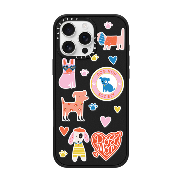 Black Lamb Studio x CASETiFY iPhone 16 Pro Max Case Sticker,Dog Matte Black Impact Case MagSafe Compatible Dog Mom Stickers Back to School Black Lamb Studio x CASETiFY iPhone 16 Pro Max Case Sticker,Dog Matte Black Impact Case MagSafe Compatible Dog Mom Stickers Back to School