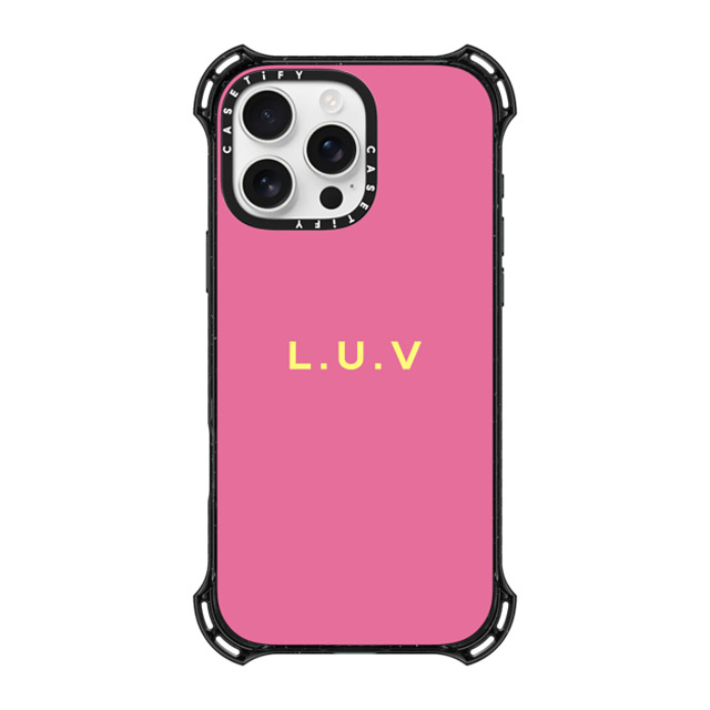 CASETiFY iPhone 16 Pro Max Case Black バウンスケース Custom Case - l. u.v CASETiFY iPhone 16 Pro Max Case Black バウンスケース Custom Case - l. u.v