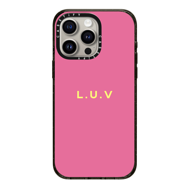 CASETiFY iPhone 15 Pro Max Case Black Impact Case MagSafe Compatible Custom Case - l. u.v CASETiFY iPhone 15 Pro Max Case Black Impact Case MagSafe Compatible Custom Case - l. u.v