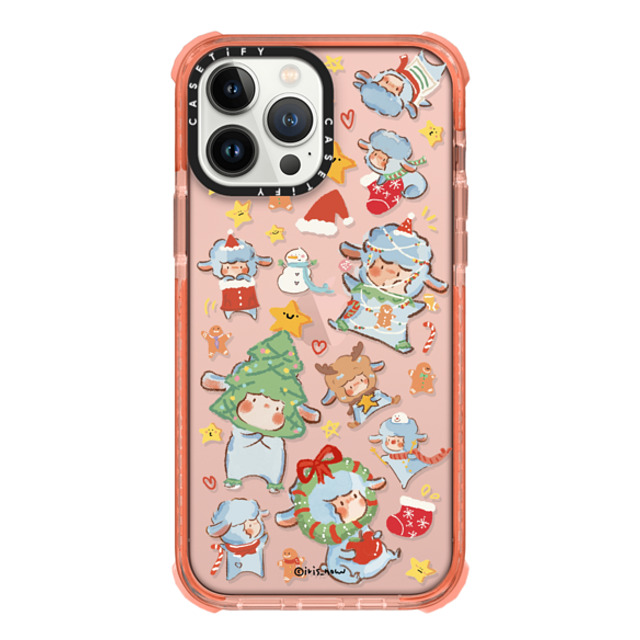 CASETiFY iPhone 13 Pro Max ケース Peach ウルトラインパクトケース Sheep Adventure xue tan