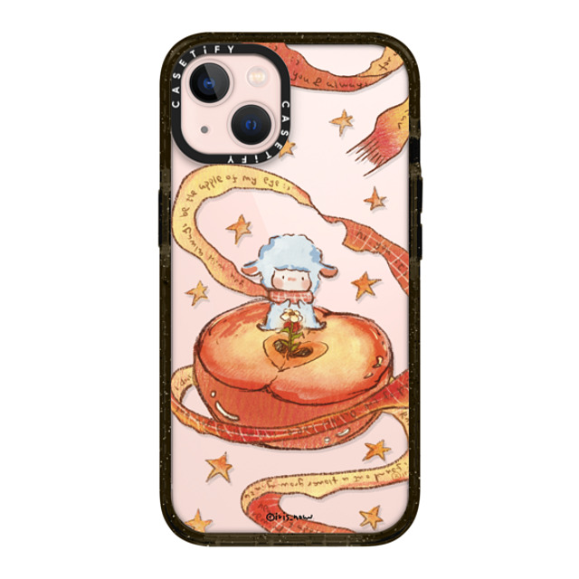 CASETiFY iPhone 13 ケース ブラック インパクトケース Peace Apple xue tan