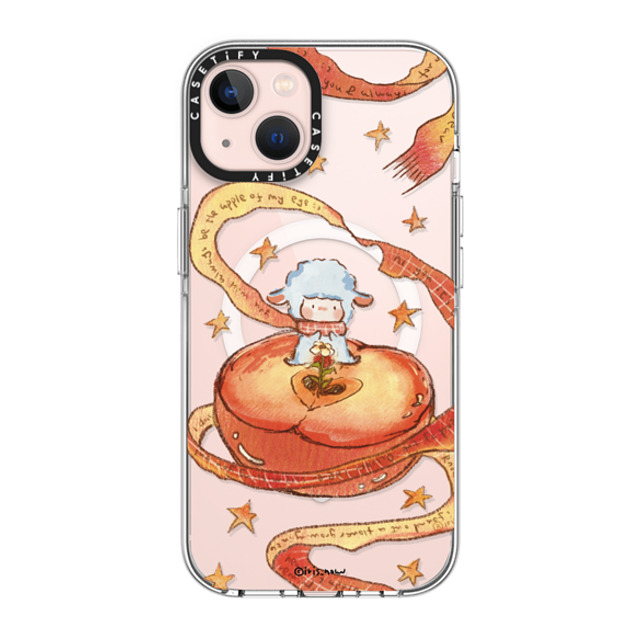 CASETiFY iPhone 13 ケース クリア クリア ケース MagSafe対応 Peace Apple xue tan