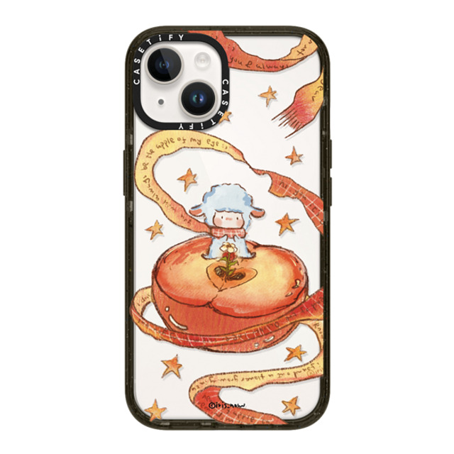 CASETiFY iPhone 14 ケース ブラック インパクトケース Peace Apple xue tan