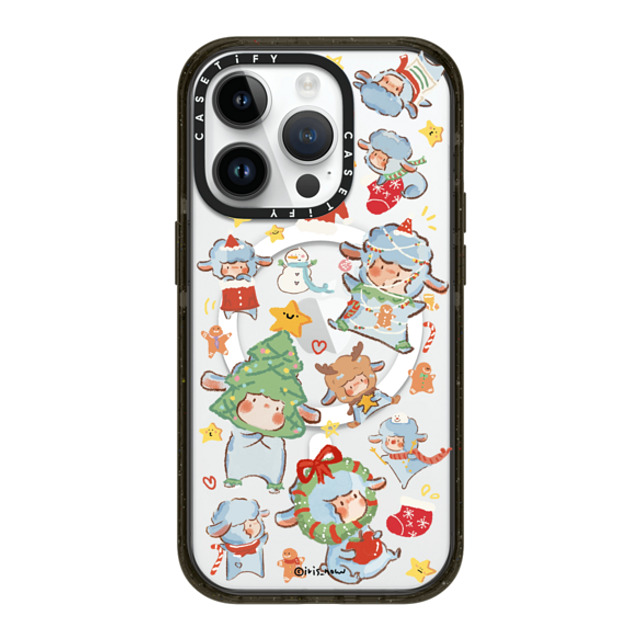 CASETiFY iPhone 14 Pro ケース ブラック インパクトケース MagSafe対応 Sheep Adventure xue tan