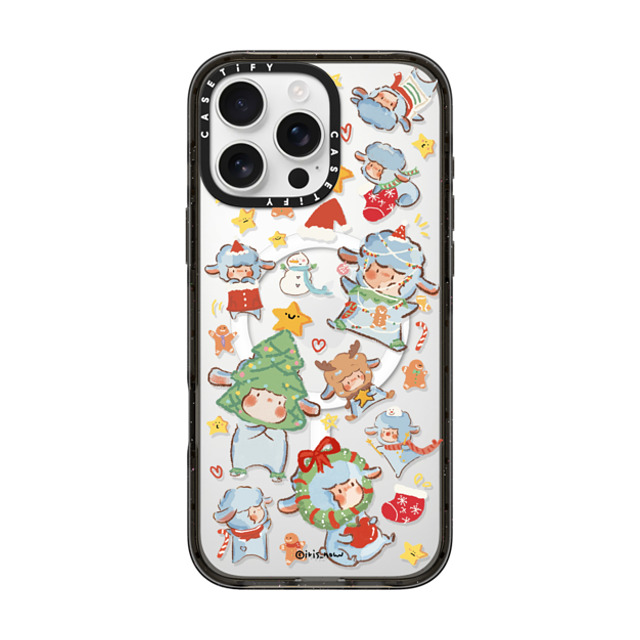 CASETiFY iPhone 16 Pro Max ケース ブラック インパクトケース MagSafe対応 Sheep Adventure xue tan