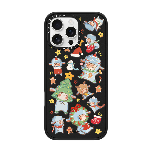 CASETiFY iPhone 16 Pro Max ケース マットブラック インパクトケース MagSafe対応 Sheep Adventure xue tan