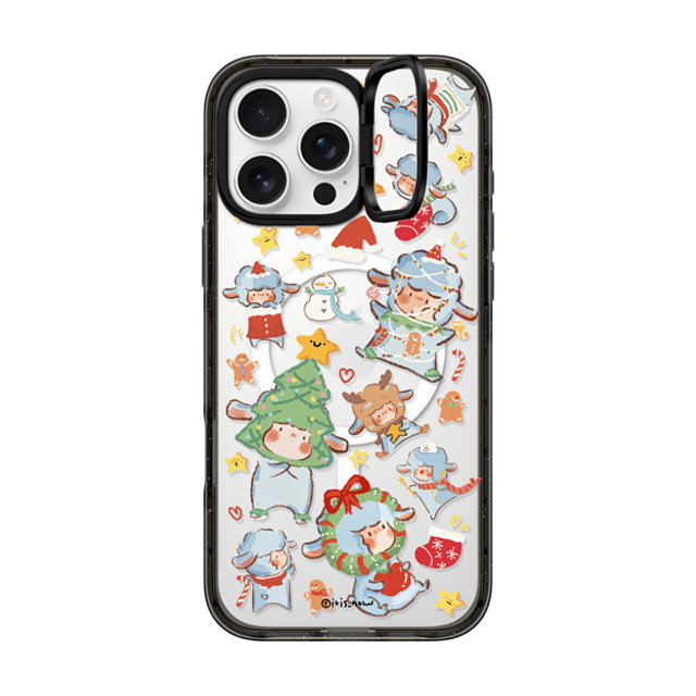 CASETiFY iPhone 16 Pro Max ケース ブラック インパクトリングスタンドケース MagSafe対応 Sheep Adventure xue tan