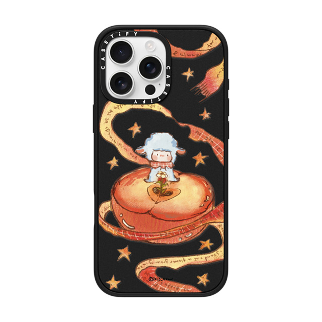 CASETiFY iPhone 16 Pro Max ケース マットブラック インパクトケース MagSafe対応 Peace Apple xue tan