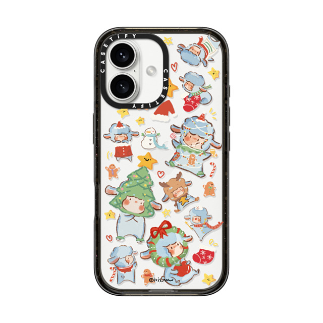 CASETiFY iPhone 16 ケース ブラック インパクトケース Sheep Adventure xue tan