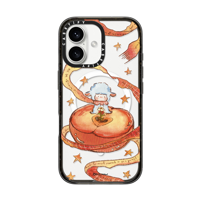 CASETiFY iPhone 16 ケース ブラック インパクトケース MagSafe対応 Peace Apple xue tan