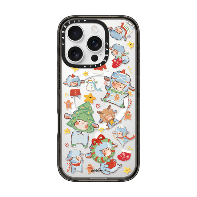 CASETiFY iPhone 16 Pro ケース ブラック インパクトケース MagSafe対応 Sheep Adventure xue tan