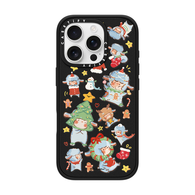 CASETiFY iPhone 16 Pro ケース マットブラック インパクトケース Sheep Adventure xue tan