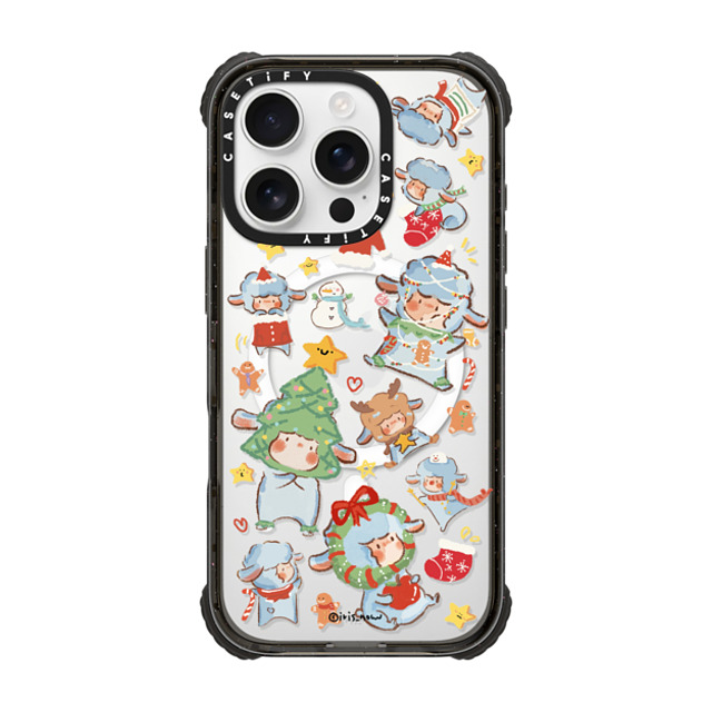 CASETiFY iPhone 16 Pro Case Black ウルトラ インパクトケース MagSafe 対応 Sheep Adventure xue tan CASETiFY iPhone 16 Pro Case Black ウルトラ インパクトケース MagSafe 対応 Sheep Adventure xue tan