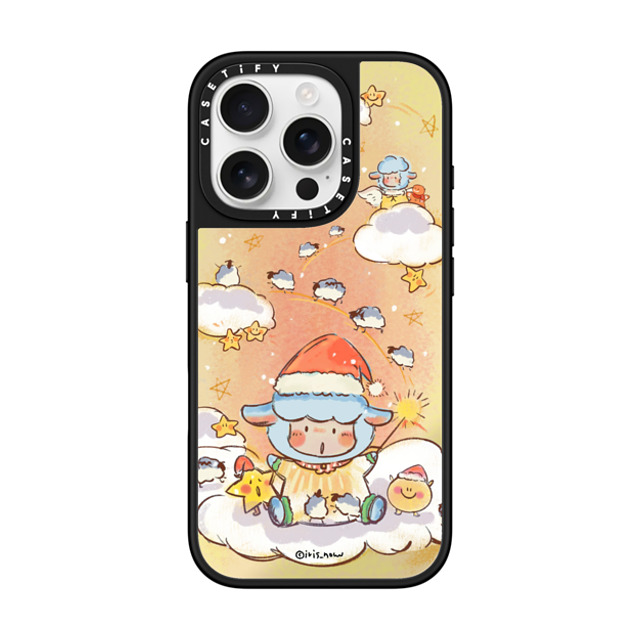 CASETiFY iPhone 16 Pro ケース Silver on Black ミラーケース MagSafe対応 Pajama Magic xue tan