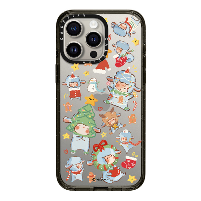 CASETiFY iPhone 15 Pro Max ケース ブラック インパクトケース Sheep Adventure xue tan