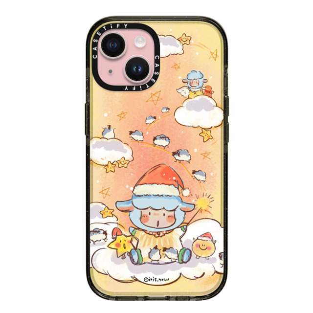 CASETiFY iPhone 15 ケース ブラック インパクトケース Pajama Magic xue tan