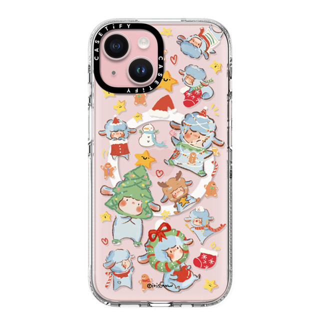 CASETiFY iPhone 15 ケース クリア クリア ケース MagSafe対応 Sheep Adventure xue tan