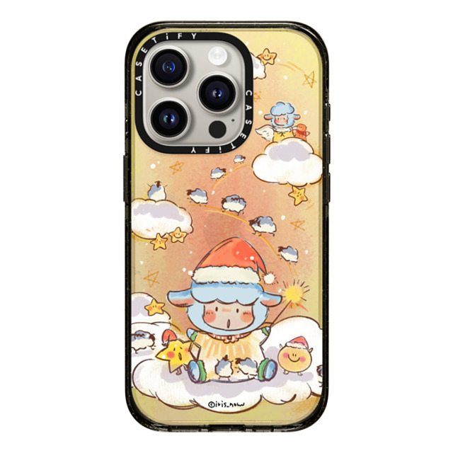 CASETiFY iPhone 15 Pro ケース ブラック インパクトケース Pajama Magic xue tan