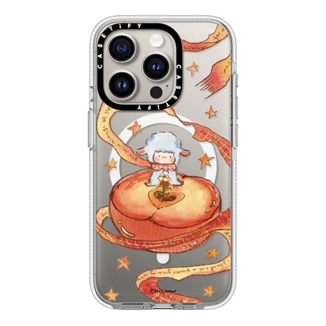 CASETiFY iPhone 15 Pro ケース クリア クリア ケース MagSafe対応 Peace Apple xue tan