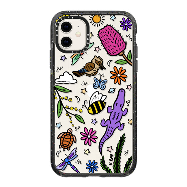 Kimberly Engwicht x CASETiFY iPhone 11 ケース ブラック インパクトケース Outback Dreaming Back to School Kimberly Engwicht x CASETiFY iPhone 11 ケース ブラック インパクトケース Outback Dreaming Back to School