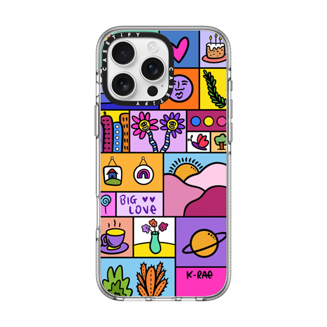 Kimberly Engwicht x CASETiFY iPhone 16 Pro Max ケース クリア クリア ケース MagSafe対応 Big Love Back to School Kimberly Engwicht x CASETiFY iPhone 16 Pro Max ケース クリア クリア ケース MagSafe対応 Big Love Back to School
