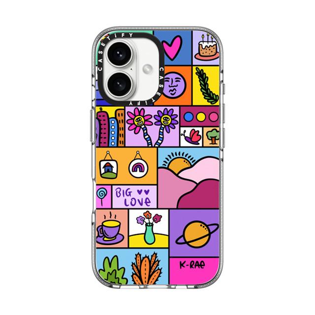 Kimberly Engwicht x CASETiFY iPhone 16 Case クリア クリア ケース MagSafe対応 Big Love Back to School Kimberly Engwicht x CASETiFY iPhone 16 Case クリア クリア ケース MagSafe対応 Big Love Back to School