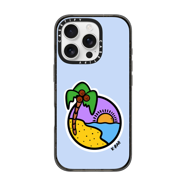 Kimberly Engwicht x CASETiFY iPhone 16 Pro ケース ブラック インパクトケース Tropical Escape Back to School Kimberly Engwicht x CASETiFY iPhone 16 Pro ケース ブラック インパクトケース Tropical Escape Back to School