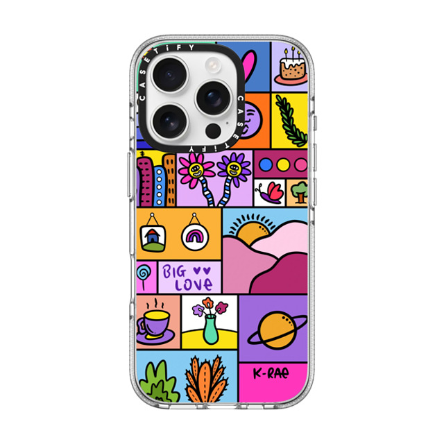 Kimberly Engwicht x CASETiFY iPhone 16 Pro Case クリア クリア ケース MagSafe対応 Big Love Back to School Kimberly Engwicht x CASETiFY iPhone 16 Pro Case クリア クリア ケース MagSafe対応 Big Love Back to School
