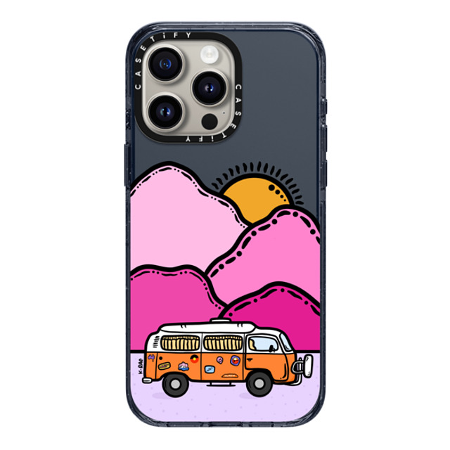 Kimberly Engwicht x CASETiFY iPhone 15 Pro Max Case Classic Blue Impact Case Happy Camper Back to School Kimberly Engwicht x CASETiFY iPhone 15 Pro Max Case Classic Blue Impact Case Happy Camper Back to School