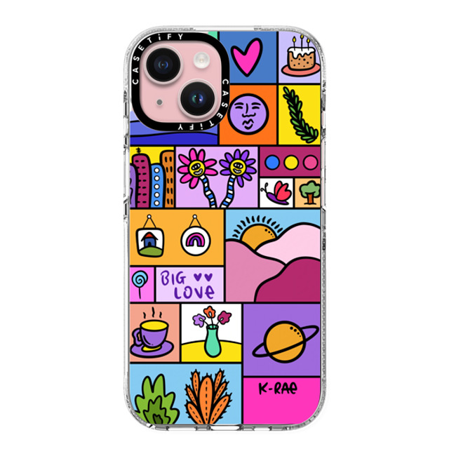 Kimberly Engwicht x CASETiFY iPhone 15 Case クリア クリア ケース MagSafe対応 Big Love Back to School Kimberly Engwicht x CASETiFY iPhone 15 Case クリア クリア ケース MagSafe対応 Big Love Back to School