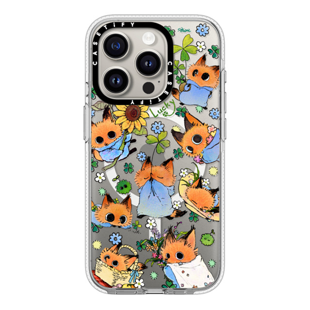 CASETiFY iPhone 15 Pro ケース クリア クリア ケース MagSafe対応 Animal,Cartoon Animal,Nature,Cartoon Heartwarming Pipofox Case Back to School CASETiFY iPhone 15 Pro ケース クリア クリア ケース MagSafe対応 Animal,Cartoon Animal,Nature,Cartoon Heartwarming Pipofox Case Back to School
