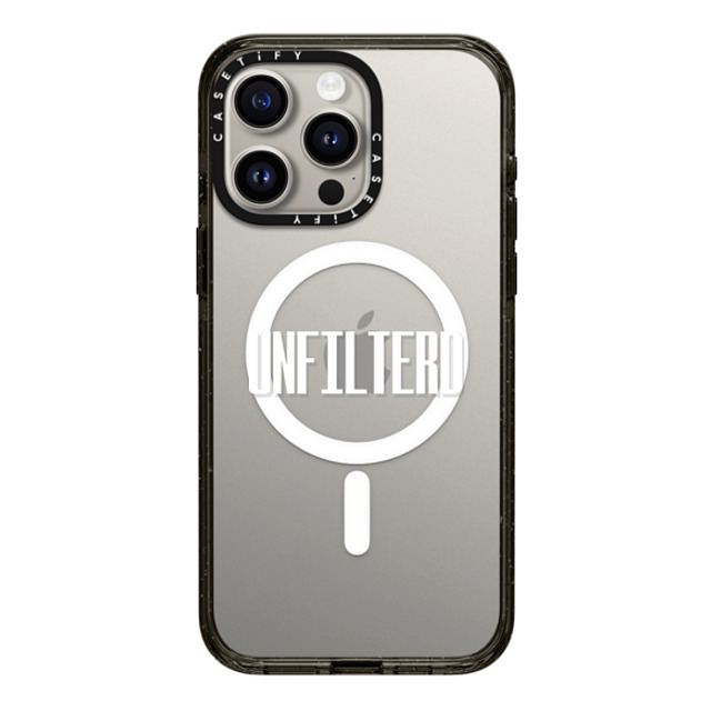 CASETiFY iPhone 15 Pro Max ケース ブラック インパクトケース MagSafe対応 Custom Case - UNFILTERD