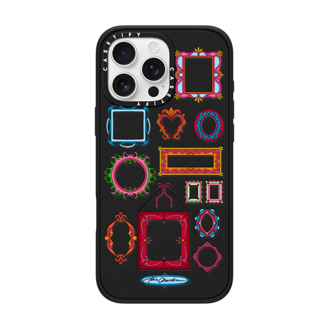 CASETiFY iPhone 16 Pro Max ケース マットブラック インパクトケース Photo Wall Frame tara chandra