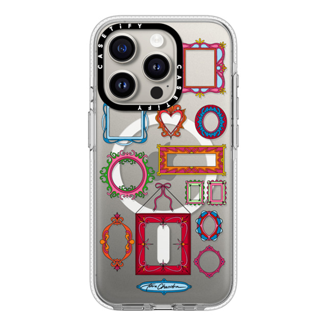CASETiFY iPhone 15 Pro ケース クリア クリア ケース MagSafe対応 Photo Wall Frame tara chandra