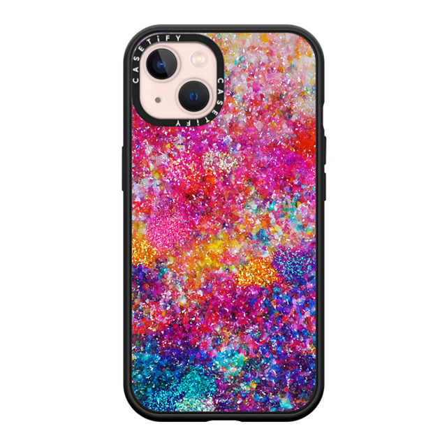 Ingrid Ching x CASETiFY iPhone 13 ケース マットブラック インパクトケース MagSafe対応 And We Danced Our Way Home by Ingrid Ching