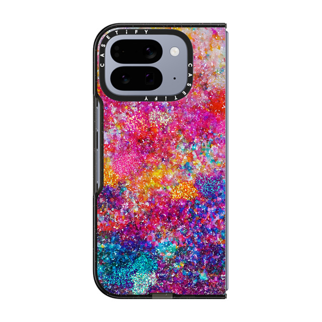 Ingrid Ching x CASETiFY Pixel 10 Pro Fold ケース Fine Art,Maximalism ブラック Impact Magnetic Case And We Danced Our Way Home by Ingrid Ching