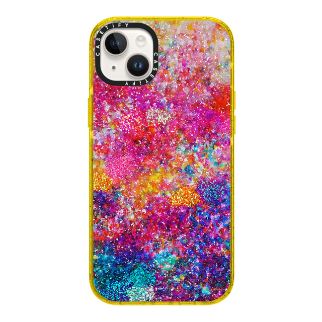 Ingrid Ching x CASETiFY iPhone 14 Plus ケース Fine Art イエロー インパクトケース MagSafe対応 And We Danced Our Way Home by Ingrid Ching Father's Day Ingrid Ching x CASETiFY iPhone 14 Plus ケース Fine Art イエロー インパクトケース MagSafe対応 And We Danced Our Way Home by Ingrid Ching Father's Day