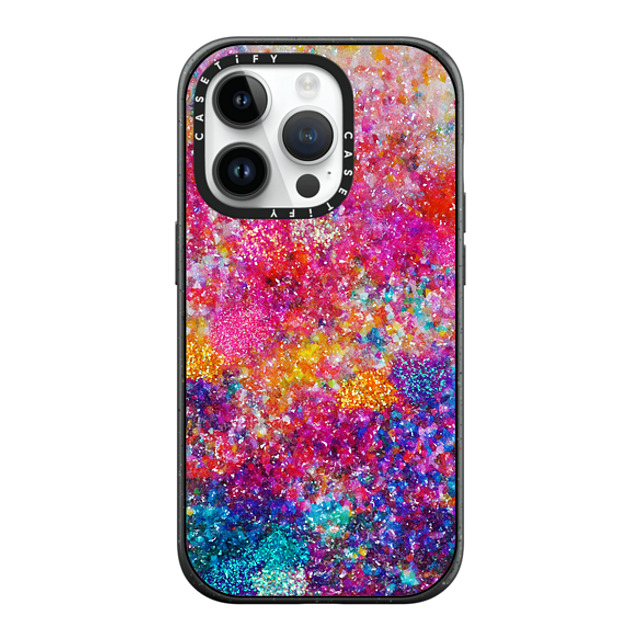 Ingrid Ching x CASETiFY iPhone 14 Pro ケース マットブラック インパクトケース MagSafe対応 And We Danced Our Way Home by Ingrid Ching