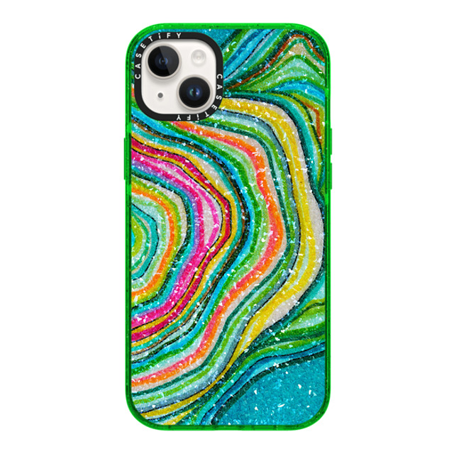 Ingrid Ching x CASETiFY iPhone 14 Plus ケース Fine Art,Maximalism グリーン インパクトケース Lineation No. 74 by Ingrid Ching Back to School Ingrid Ching x CASETiFY iPhone 14 Plus ケース Fine Art,Maximalism グリーン インパクトケース Lineation No. 74 by Ingrid Ching Back to School