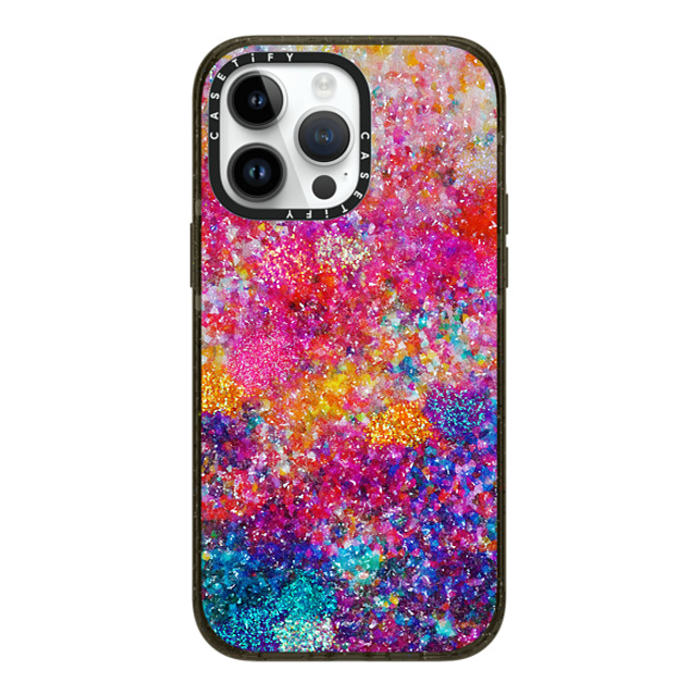 Ingrid Ching x CASETiFY iPhone 14 Pro Max ケース ブラック インパクトケース MagSafe対応 And We Danced Our Way Home by Ingrid Ching