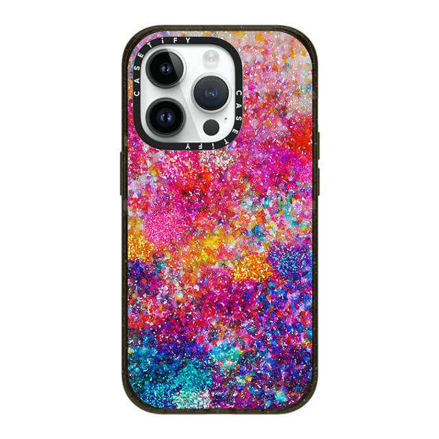 Ingrid Ching x CASETiFY iPhone 14 Pro ケース ブラック インパクトケース MagSafe対応 And We Danced Our Way Home by Ingrid Ching